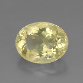 4.25 ct Yellow Quartz Gemstone, Quartz Gem in Oval Facet Shape for Sale.