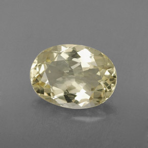 1.95 ct Yellow Quartz Gemstone, Quartz Gem in Oval Facet Shape for Sale.
