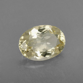 1.95 ct Yellow Quartz Stone, Natural Quartz in Oval Facet Shape for Sale