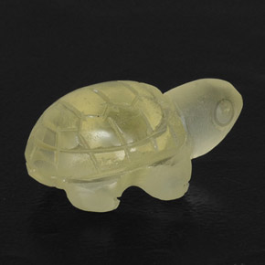 14.72 ct Yellow Quartz Stone, Natural Quartz in Carved Turtle Shape for Sale