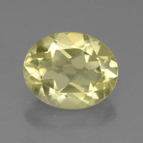 3.43 ct Yellow Quartz Gemstone, Quartz Gem in Oval Facet Shape for Sale.