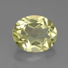 3.22 ct Yellow Quartz Gemstone, Quartz Gem in Oval Facet Shape for Sale.