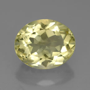 4.22 ct Yellow Quartz Gemstone, Quartz Gem in Oval Facet Shape for Sale.