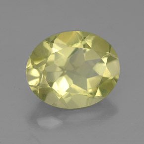 3.00 ct Yellow Quartz Stone, Natural Quartz in Oval Facet Shape for Sale