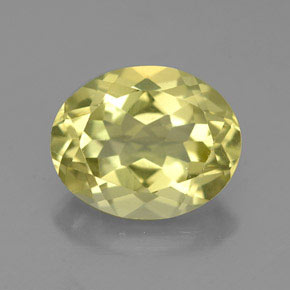 3.34 ct Yellow Quartz Gemstone, Quartz Gem in Oval Facet Shape for Sale.
