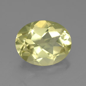 3.09 ct Yellow Quartz Stone, Natural Quartz in Oval Facet Shape for Sale