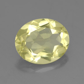 3.08 ct Yellow Quartz Stone, Natural Quartz in Oval Facet Shape for Sale