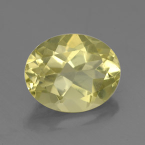 3.32 ct Yellow Quartz Stone, Natural Quartz in Oval Facet Shape for Sale