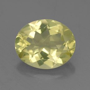3.10 ct Yellow Quartz Gemstone, Quartz Gem in Oval Facet Shape for Sale.