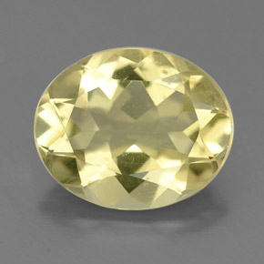 2.88 ct Yellow Quartz Gemstone, Quartz Gem in Oval Facet Shape for Sale.