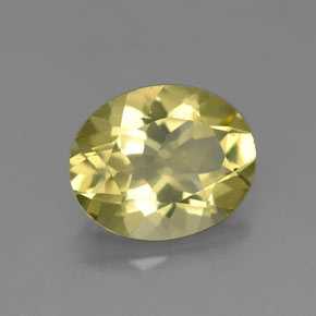 2.79 ct Yellow Quartz Stone, Natural Quartz in Oval Facet Shape for Sale