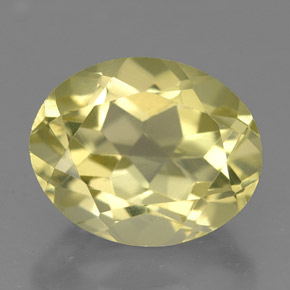 3.82 ct Yellow Quartz Gemstone, Quartz Gem in Oval Facet Shape for Sale.