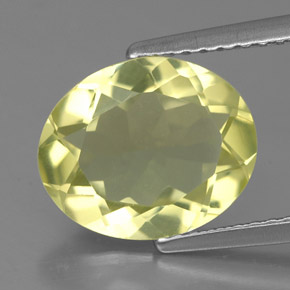 2.79 ct Yellow Quartz Gemstone, Quartz Gem in Oval Facet Shape for Sale.