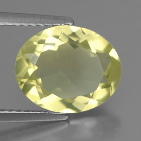 2.79 ct Yellow Quartz Stone, Natural Quartz in Oval Facet Shape for Sale