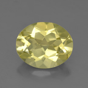 2.87 ct Yellow Quartz Gemstone, Quartz Gem in Oval Facet Shape for Sale.