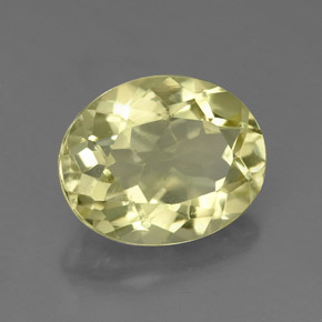 3.56 ct Yellow Quartz Gemstone, Quartz Gem in Oval Facet Shape for Sale.