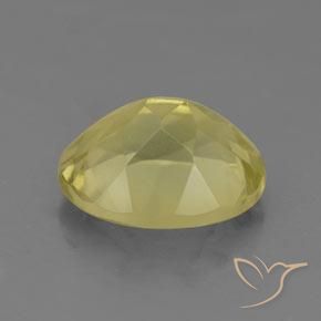 Quartz Gemstone in 11 x 9 mm (calibrated) Size for Sale, Quartz Stone in Very Pale Yellow Color