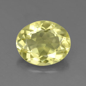 2.94 ct Yellow Quartz Gemstone, Quartz Gem in Oval Facet Shape for Sale.