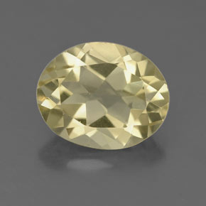 2.96 ct Yellow Quartz Gemstone, Quartz Gem in Oval Facet Shape for Sale.