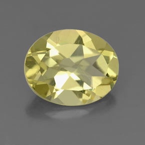 3.11 ct Yellow Quartz Gemstone, Quartz Gem in Oval Facet Shape for Sale.