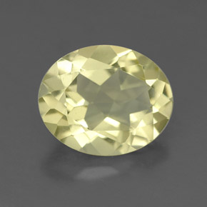 3.23 ct Yellow Quartz Stone, Natural Quartz in Oval Facet Shape for Sale