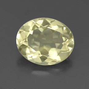 Medium Yellow Кварц Камень - 3.2ct Фасетный Овал (ID: 332664)