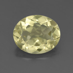2.89 ct Yellow Quartz Gemstone, Quartz Gem in Oval Facet Shape for Sale.