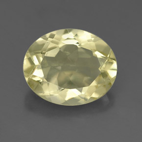 3.28 ct Yellow Quartz Gemstone, Quartz Gem in Oval Facet Shape for Sale.
