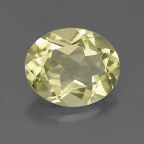 3.34 ct Yellow Quartz Stone, Natural Quartz in Oval Facet Shape for Sale