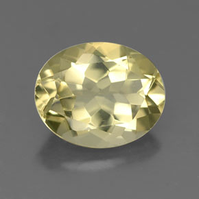 3.21 ct Yellow Quartz Gemstone, Quartz Gem in Oval Facet Shape for Sale.