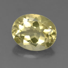 3.21 ct Yellow Quartz Stone, Natural Quartz in Oval Facet Shape for Sale