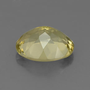 Quartz Gemstone in 11 x 9 mm (calibrated) Size for Sale, Quartz Stone in Medium-Light Yellow Color