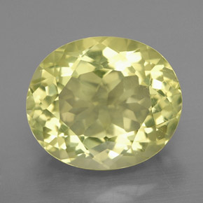 7.81 ct Yellow Quartz Gemstone, Quartz Gem in Oval Facet Shape for Sale.