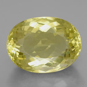 10.37 ct Yellow Quartz Gemstone, Quartz Gem in Oval Facet Shape for Sale.