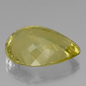 Quartz Gemstone in 25.9 x 20.4 mm Size for Sale, Quartz Stone in Lemon Color