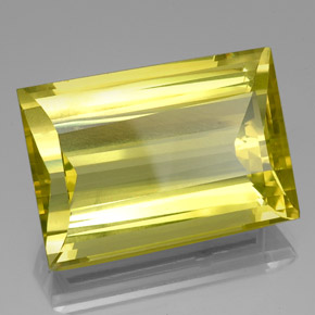 51.63 ct Yellow Quartz Stone, Natural Quartz in Baguette Facet Shape for Sale
