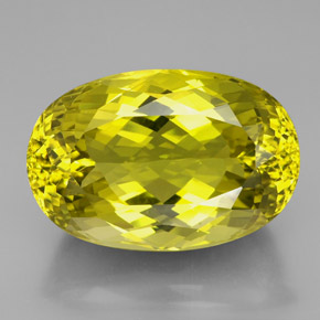 101.50 ct Yellow Quartz Gemstone, Quartz Gem in Oval Facet Shape for Sale.