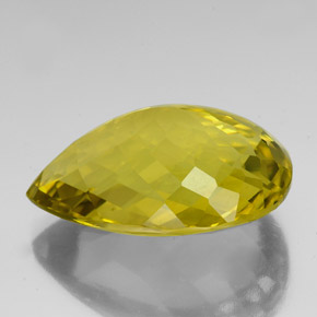 Quartz Gemstone in 35.2 x 25.7 mm Size for Sale, Quartz Stone in Lemon Color