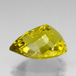 Quartz Gemstone in 26 x 19.3 mm Size for Sale, Quartz Stone in Lemon Color