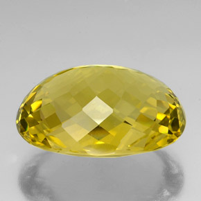 Quartz Gemstone in 31.4 x 24.9 mm Size for Sale, Quartz Stone in Lemon Color