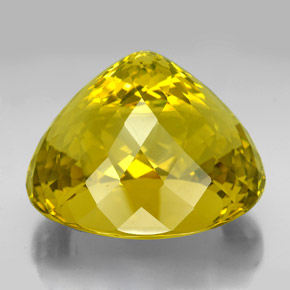 Quartz Gemstone in 45.4 x 40.1 mm Size for Sale, Quartz Stone in Lemon Color