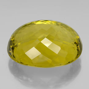 Quartz Gemstone in 38.9 x 32 mm Size for Sale, Quartz Stone in Lemon Color