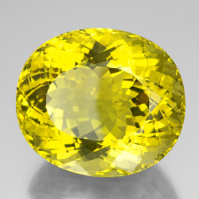 175.75 ct Yellow Quartz Stone, Natural Quartz in Oval Portuguese-Cut Shape for Sale