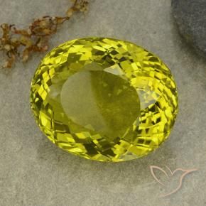 145.85 ct Yellow Quartz Stone, Natural Quartz in Oval Portuguese-Cut Shape for Sale