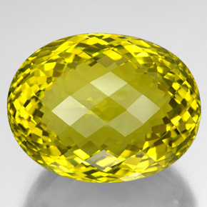 210.6ct Oval Checkerboard Lemon Quartz for sale thumb image of 210.6ct Oval Checkerboard Lemon Quartz (ID: 341780)
