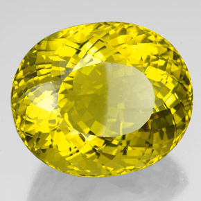 266.25 ct Yellow Quartz Stone, Natural Quartz in Oval Portuguese-Cut Shape for Sale