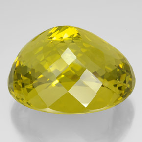 Quartz Gemstone in 44.2 x 36.5 mm Size for Sale, Quartz Stone in Lemon Color