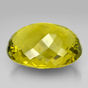 Quartz Gemstone in 42.6 x 34.8 mm Size for Sale, Quartz Stone in Lemon Color