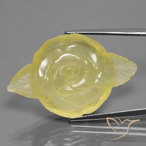 42.99ct Natural Light Yellow Quartz, Fancy, Transparent/Translucent