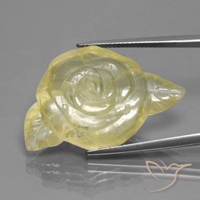 39.56ct Natural Light Yellow Quartz, Fancy, Transparent/Translucent